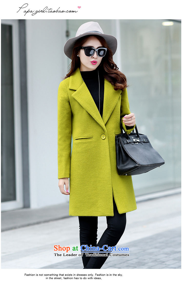 The HIV autumn and winter 2015 Chien new gross girls jacket? Long Korean Chic simplicity and color coat? Kim XL Photo, prices, brand platters! The elections are supplied in the national character of distribution, so action, buy now enjoy more preferential! As soon as possible.