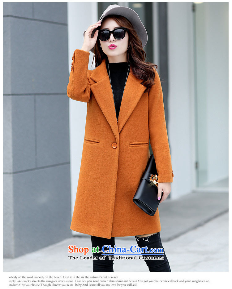 The HIV autumn and winter 2015 Chien new gross girls jacket? Long Korean Chic simplicity and color coat? Kim XL Photo, prices, brand platters! The elections are supplied in the national character of distribution, so action, buy now enjoy more preferential! As soon as possible.