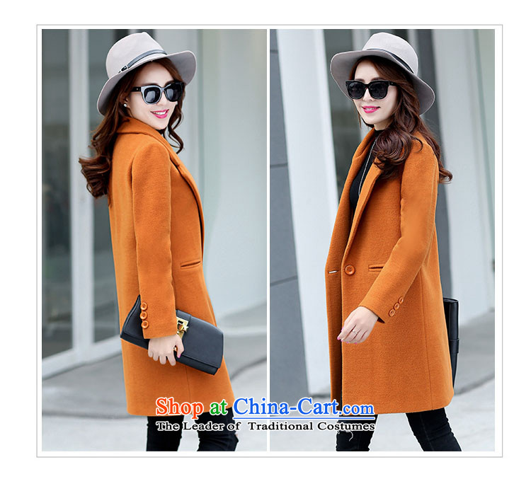 The HIV autumn and winter 2015 Chien new gross girls jacket? Long Korean Chic simplicity and color coat? Kim XL Photo, prices, brand platters! The elections are supplied in the national character of distribution, so action, buy now enjoy more preferential! As soon as possible.