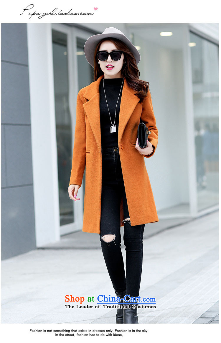 The HIV autumn and winter 2015 Chien new gross girls jacket? Long Korean Chic simplicity and color coat? Kim XL Photo, prices, brand platters! The elections are supplied in the national character of distribution, so action, buy now enjoy more preferential! As soon as possible.