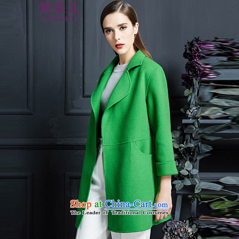 Van Gogh Cherrie Ying 2015 Autumn In New Ms. long straight hair? jacket plain manual high-end 2-sided woolen coat 8561 IN RED M, Van Gogh Cherrie Ying (VANCHIL) , , , shopping on the Internet