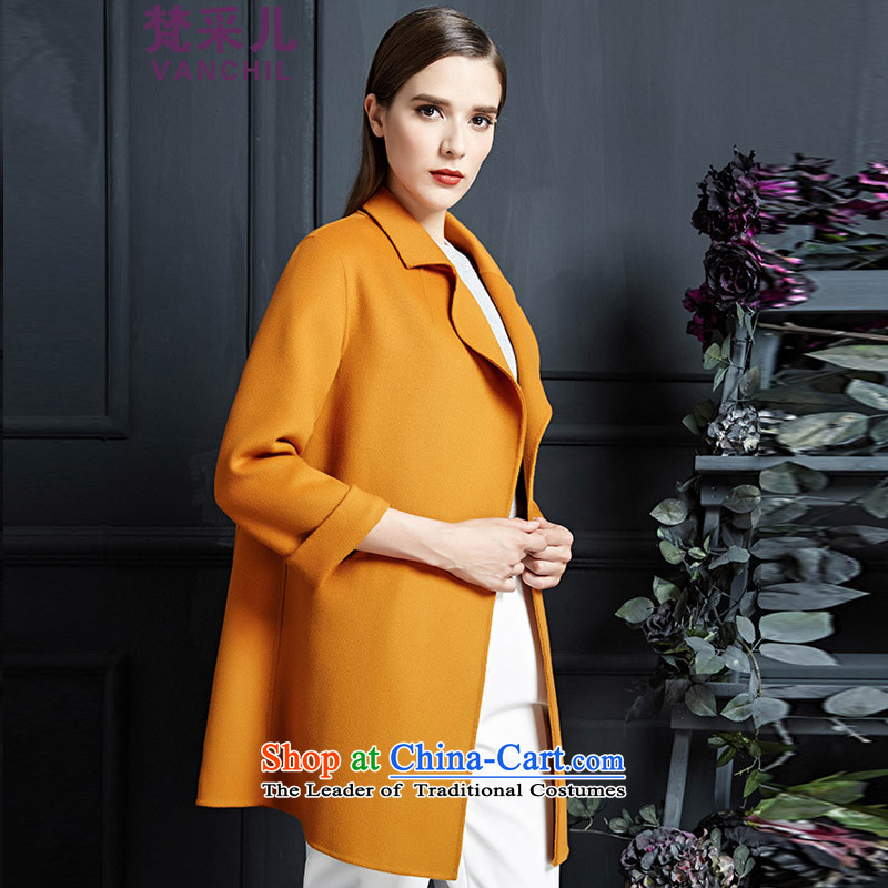 Van Gogh Cherrie Ying 2015 Autumn In New Ms. long straight hair? jacket plain manual high-end 2-sided woolen coat 8561 IN RED M, Van Gogh Cherrie Ying (VANCHIL) , , , shopping on the Internet
