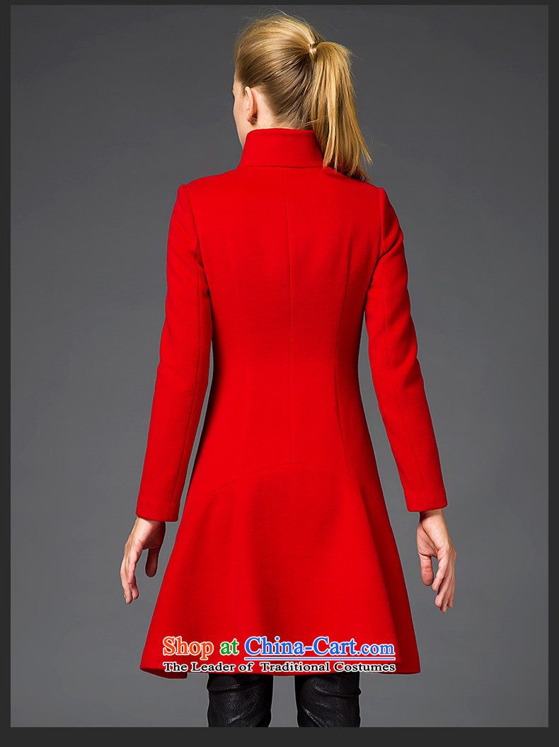 Weiwei Chen No. 2015 winter new gross girls jacket? long hair? coats of Sau San for high-end of the woolen coat 9858 RED M picture, prices, brand platters! The elections are supplied in the national character of distribution, so action, buy now enjoy more preferential! As soon as possible.