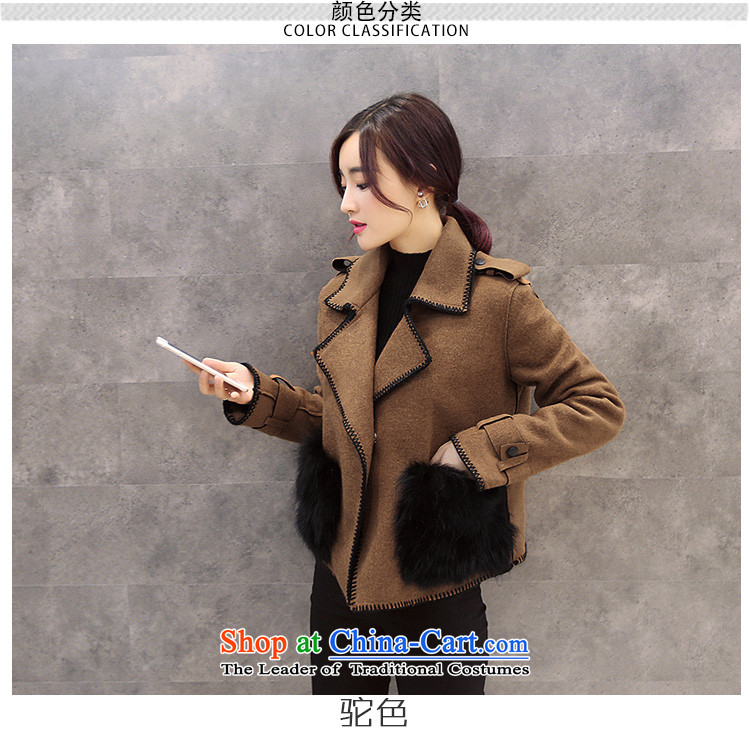 Yi code 12.01 2015 Fall/Winter Collections Of new women's Korean cloak double-side gross shortage of female jacket? han bum small wind-coats of incense jacket and color pictures, prices, XL brand platters! The elections are supplied in the national character of distribution, so action, buy now enjoy more preferential! As soon as possible.