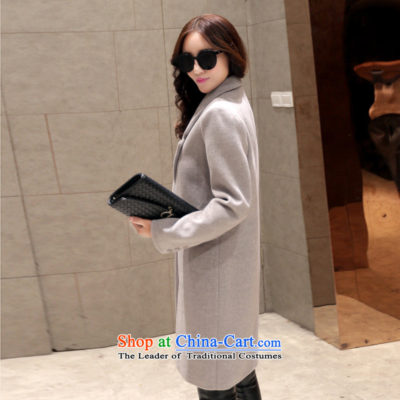 Rui Beibei Connie goddess mandatory autumn and winter 2015 new gross? female Korean jacket Tang-stars with Sau San? In gross coats long 9531 Light Gray XL 80-100, Mrs Ingrid Yeung Sui ruibeini stephanie () , , , shopping on the Internet