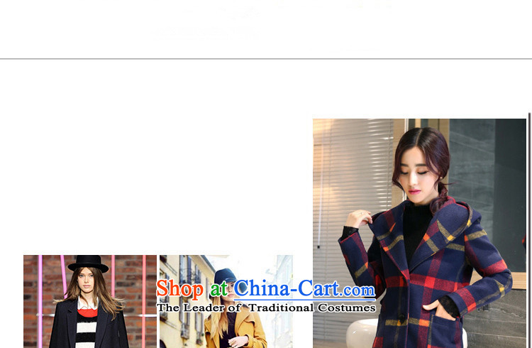The land of  autumn and winter 2015 Women's new Korean version of a Korean version of gross? jacket coat women gross Sau San? Picture red and yellow color pictures of the L, prices, brand platters! The elections are supplied in the national character of distribution, so action, buy now enjoy more preferential! As soon as possible.