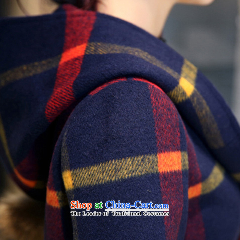 The land of  autumn and winter 2015 Women's new Korean version of a Korean version of gross? jacket coat women gross Sau San? Picture red and yellow color , L, the land of the , , , shopping on the Internet