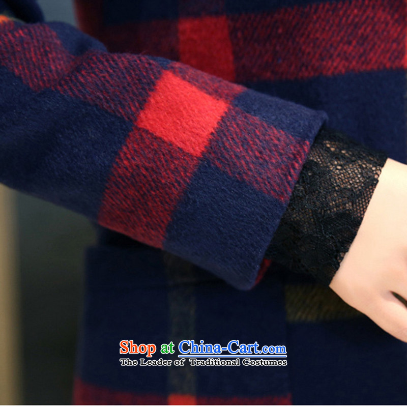 The land of  autumn and winter 2015 Women's new Korean version of a Korean version of gross? jacket coat women gross Sau San? Picture red and yellow color , L, the land of the , , , shopping on the Internet