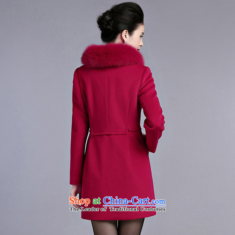 The Advisory Committee recalls that the medicines and woolen coat female non-cashmere overcoat female 2015 autumn and winter new Fox Gross Gross for female in the red cloak? XXXL, recalled that the Advisory Committee of the child-care (yishangmeier) , , ,