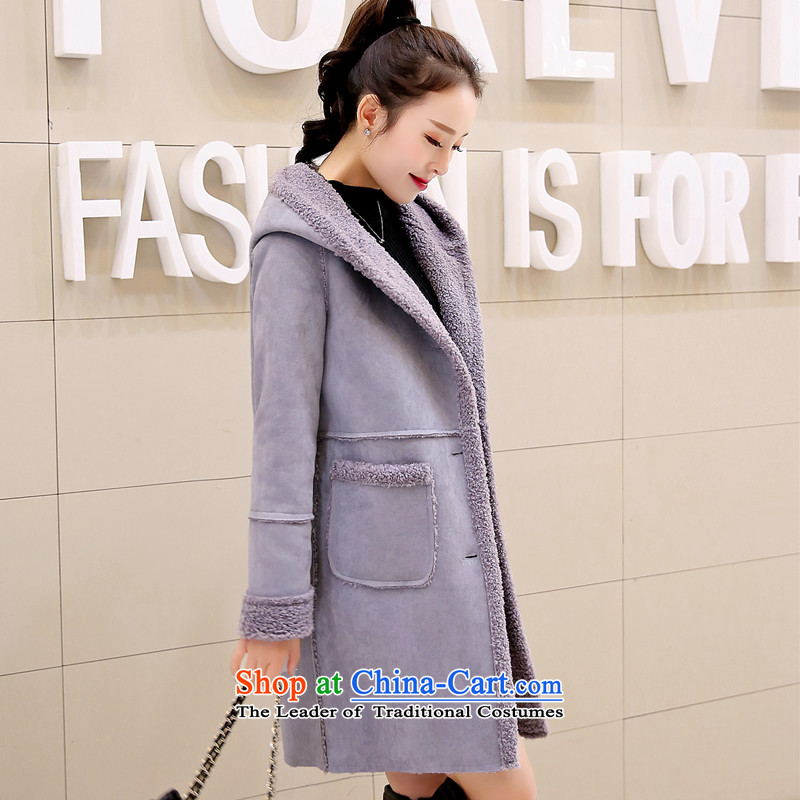 In 2015 Winter Land new coats Korean)?   in the medium to long term)?? jacket Gross Gross sub-coats female pictures? M, land has been pressed gray shopping on the Internet