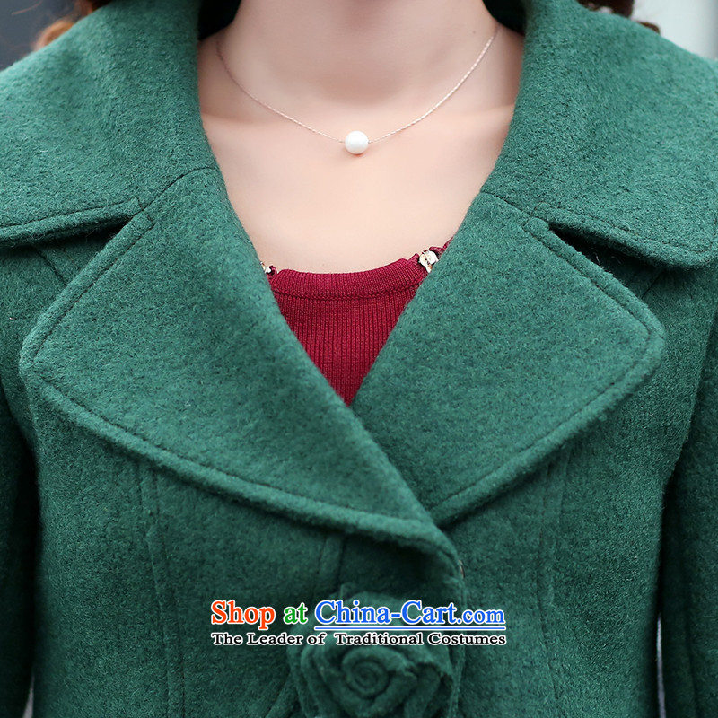 For child care? female Hong Mao jacket of autumn and winter 2015 new lady a short of small wind incense? lapel single row detained Sau San video thin elegant gross burgandy jacket? M without upper body dress, for childcare (QIAOXIANGER incense) , , , shop