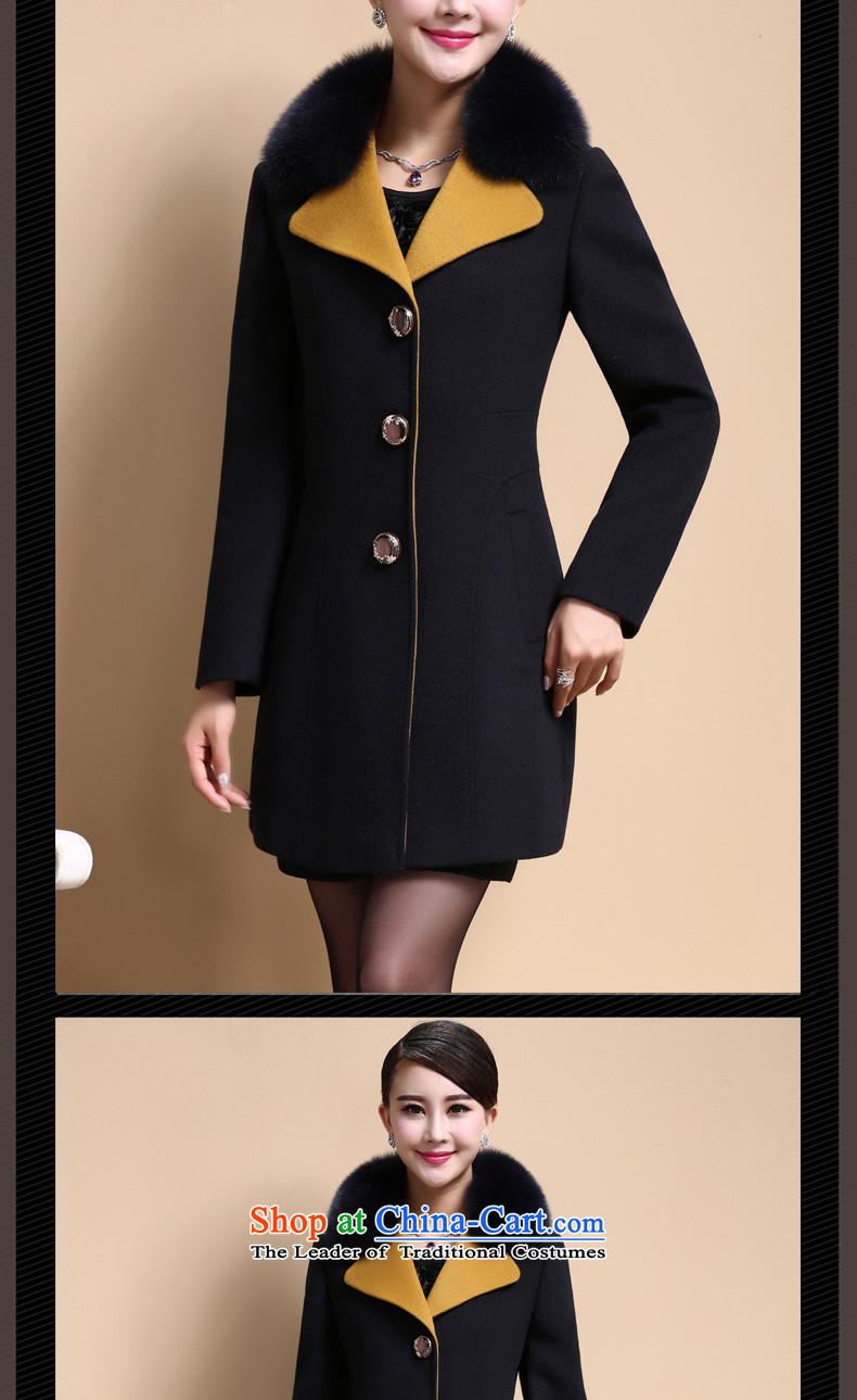 Yi Kyung Hyang 2015 Autumn ring new gross? long coats that female Y1228 jacket Yellow XL? pictures, prices, brand platters! The elections are supplied in the national character of distribution, so action, buy now enjoy more preferential! As soon as possible.