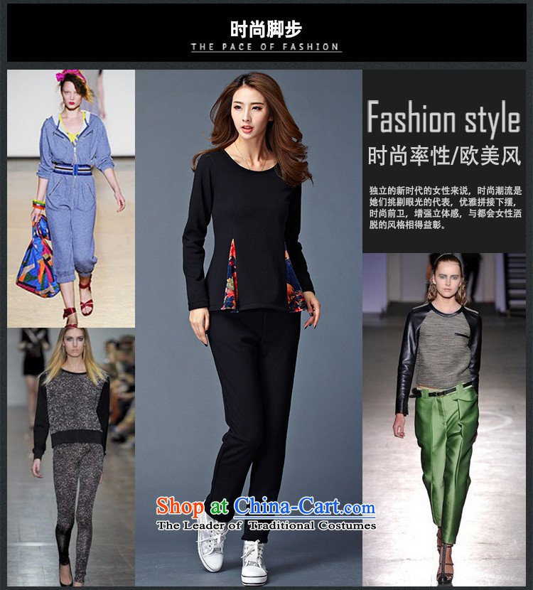 Szili Clinton larger women 2015 Fall/Winter Collections of new products thick mm sister Sau San video thin plus warm lint-free package thick leisure movement two kits female trend is indeed Borneo XXXL black picture, prices, brand platters! The elections are supplied in the national character of distribution, so action, buy now enjoy more preferential! As soon as possible.