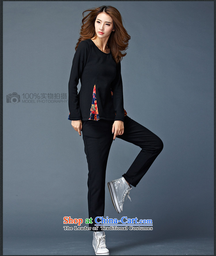 Szili Clinton larger women 2015 Fall/Winter Collections of new products thick mm sister Sau San video thin plus warm lint-free package thick leisure movement two kits female trend is indeed Borneo XXXL black picture, prices, brand platters! The elections are supplied in the national character of distribution, so action, buy now enjoy more preferential! As soon as possible.