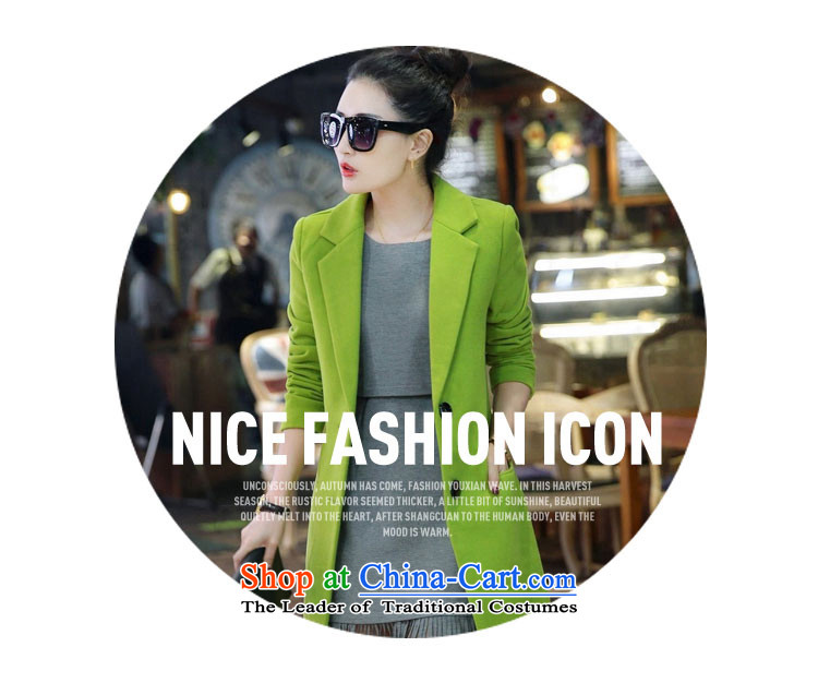 Yu unmatched amount is dancing girl in the jacket of Korean women Sau San 2015 autumn and winter, Ms. thin suits for video a wool coat green M picture, prices, brand platters! The elections are supplied in the national character of distribution, so action, buy now enjoy more preferential! As soon as possible.