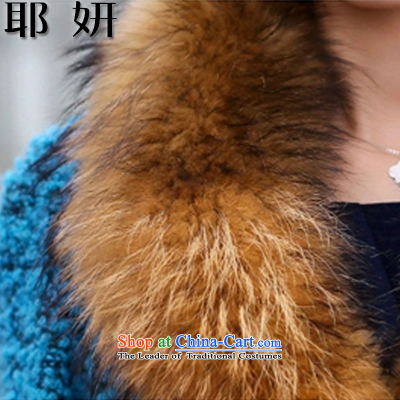 Charlene Choi 2015 autumn and winter and new gross girls jacket? Long woolen coat gross? coats of Sau San a wool coat female 8861# 2XL, Peacock Blue and Yeon , , , shopping on the Internet
