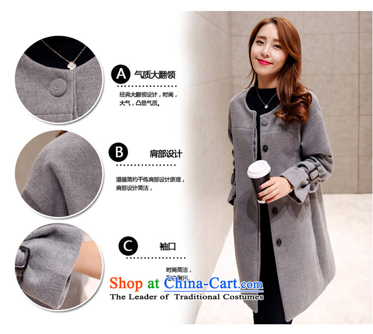 The autumn and winter new Korean stitching in Sau San long jacket coat gross? female 1535 large red XL Photo, prices, brand platters! The elections are supplied in the national character of distribution, so action, buy now enjoy more preferential! As soon as possible.