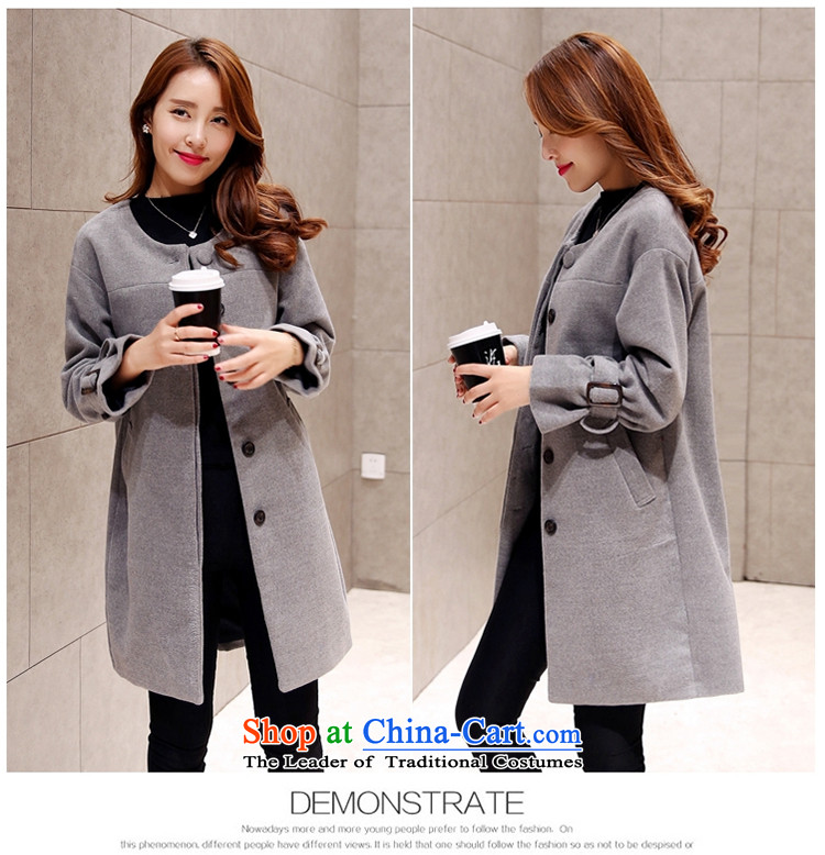 The autumn and winter new Korean stitching in Sau San long jacket coat gross? female 1535 large red XL Photo, prices, brand platters! The elections are supplied in the national character of distribution, so action, buy now enjoy more preferential! As soon as possible.