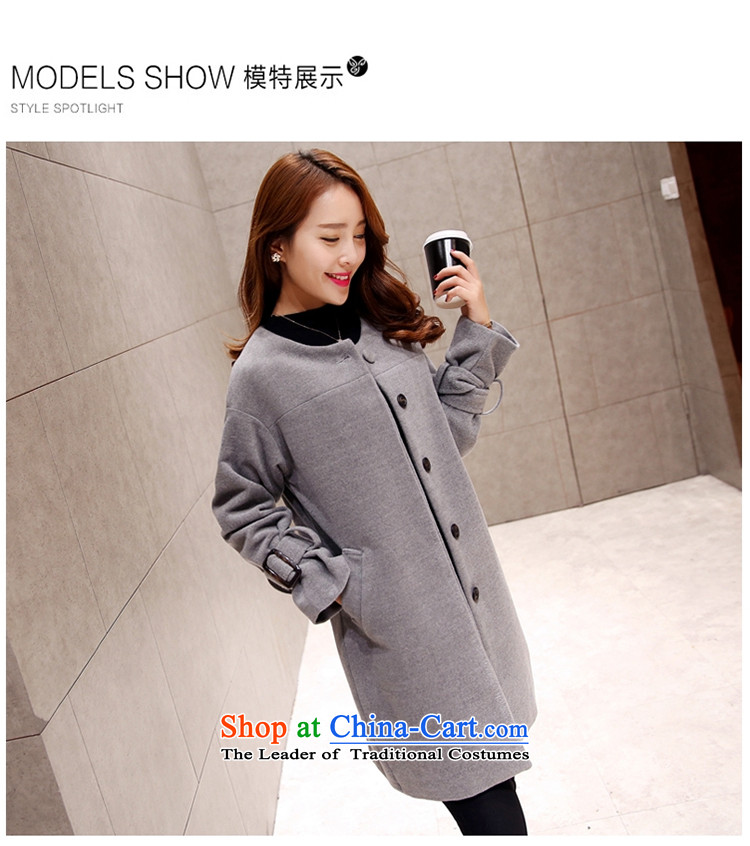 The autumn and winter new Korean stitching in Sau San long jacket coat gross? female 1535 large red XL Photo, prices, brand platters! The elections are supplied in the national character of distribution, so action, buy now enjoy more preferential! As soon as possible.