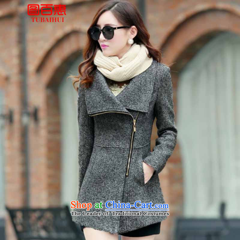 Figure Momoe 2015 autumn and winter new Korean gross large coats in this long graphics thin wool Sau San? jacket couture windbreaker light gray XL Photo, prices, brand platters! The elections are supplied in the national character of distribution, so action, buy now enjoy more preferential! As soon as possible.