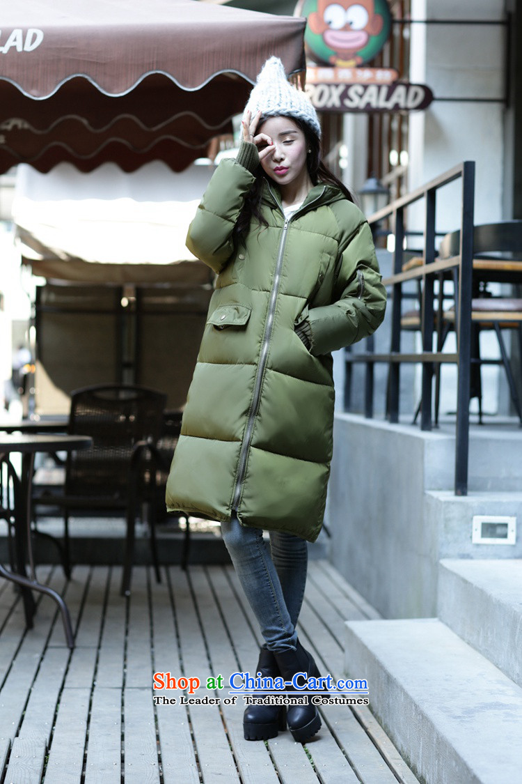 2015 winter clothing new Korean version of large numbers of ladies in MM thick long thick cotton clothing is a loose thick, Hin thin cotton coat of thick sister students down jacket black XXXL picture, prices, brand platters! The elections are supplied in the national character of distribution, so action, buy now enjoy more preferential! As soon as possible.