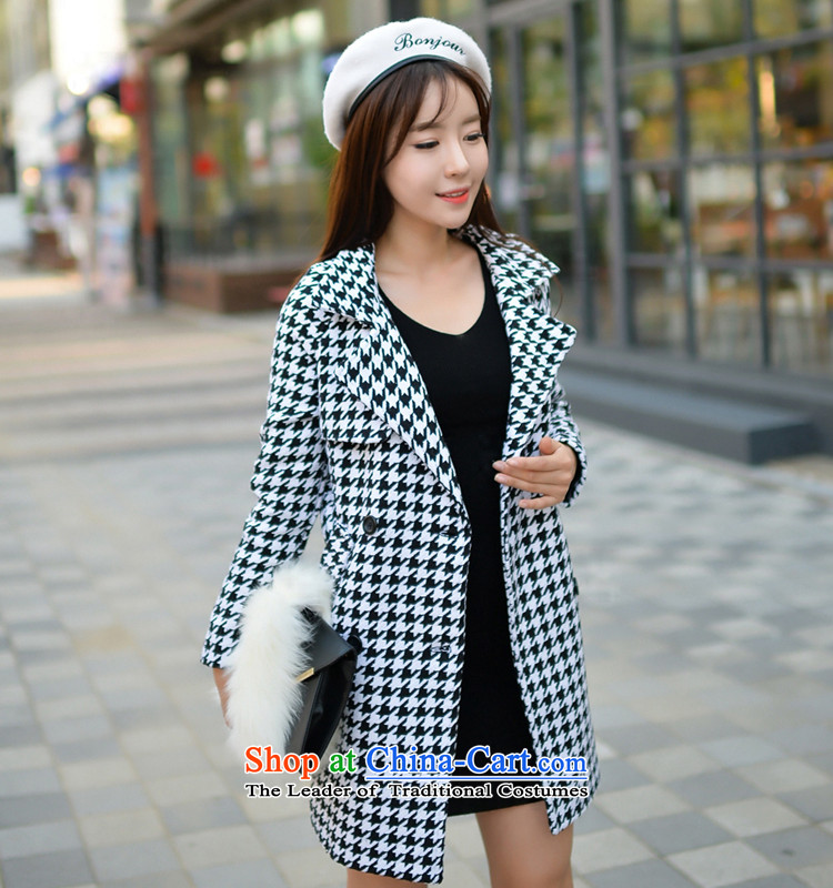 Dan Jie Shi of autumn and winter 2015 new chidori of Wild Hair? female Korean version of the jacket long thick Sau San video thin a wool coat W18 W18 with collar black S picture, prices, brand platters! The elections are supplied in the national character of distribution, so action, buy now enjoy more preferential! As soon as possible.