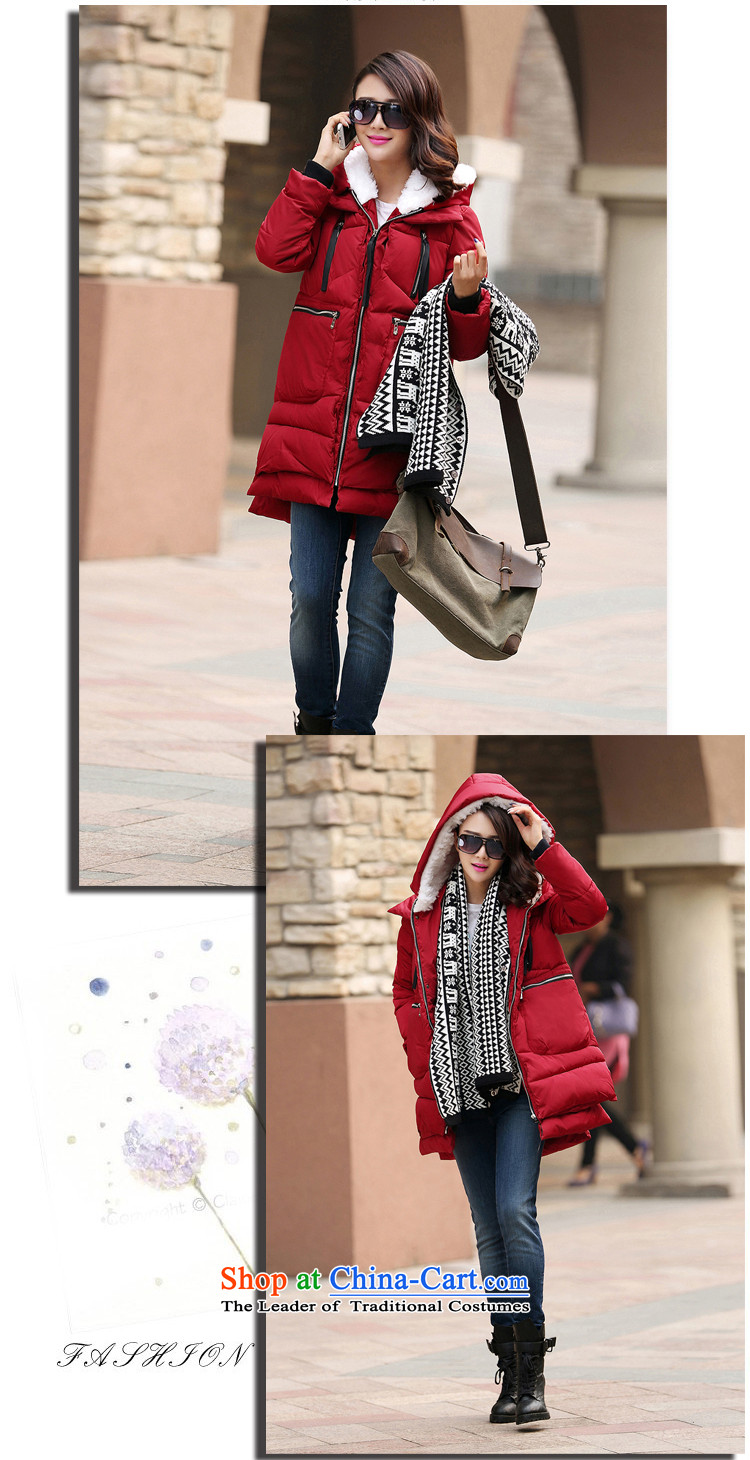 2015 winter clothing new Korean version of large numbers of ladies thick MM loose, Hin thin, thick cotton-thick cotton long in sister services winter coats jacket robe thick black XXXL163-195 catty picture, prices, brand platters! The elections are supplied in the national character of distribution, so action, buy now enjoy more preferential! As soon as possible.