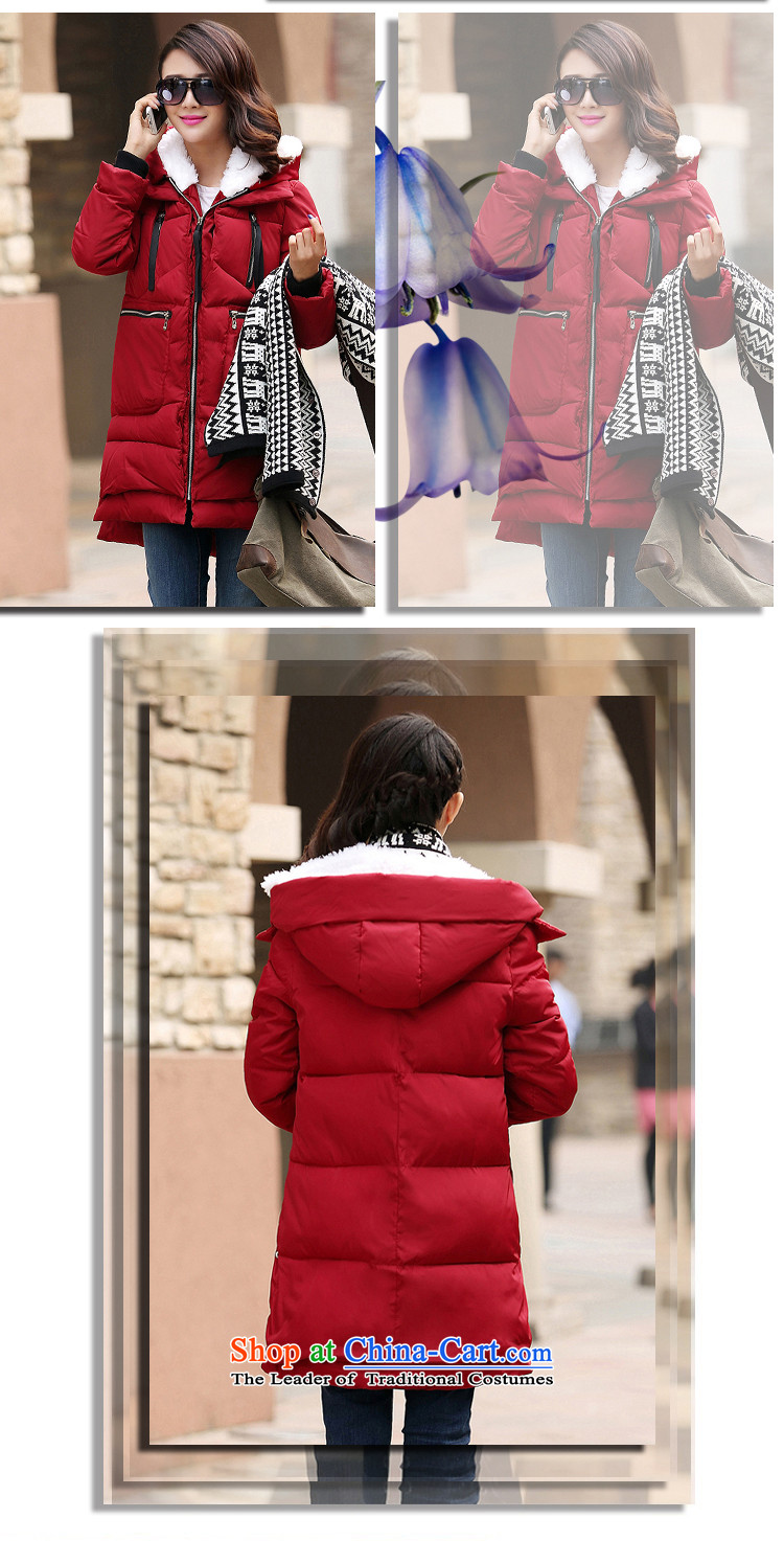 2015 winter clothing new Korean version of large numbers of ladies thick MM loose, Hin thin, thick cotton-thick cotton long in sister services winter coats jacket robe thick black XXXL163-195 catty picture, prices, brand platters! The elections are supplied in the national character of distribution, so action, buy now enjoy more preferential! As soon as possible.