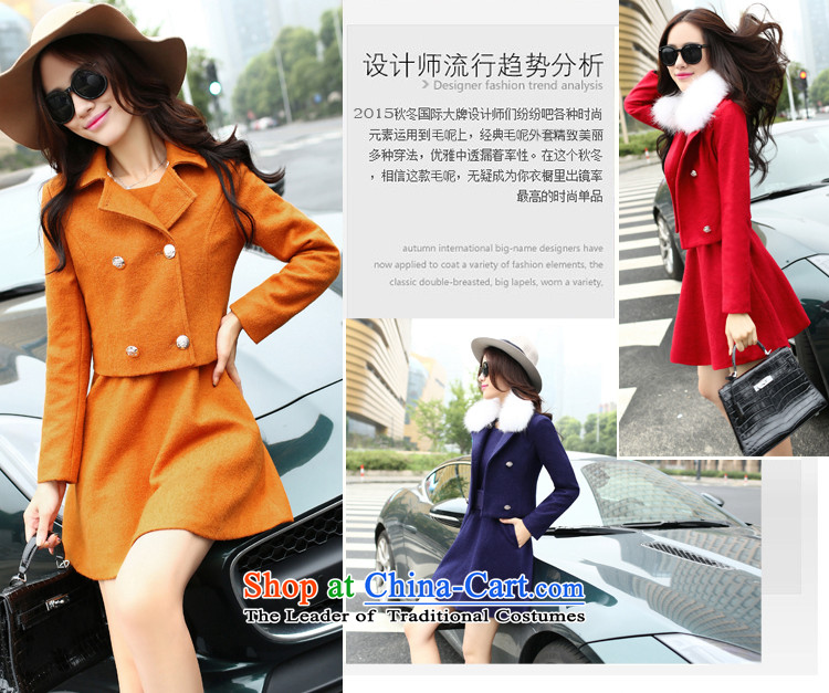 Great poem of autumn 2015 new gross female Korean jacket?? coats of gross short in long-sleeved long hair? The skirt a wool coat kit skirt RED M picture, prices, brand platters! The elections are supplied in the national character of distribution, so action, buy now enjoy more preferential! As soon as possible.