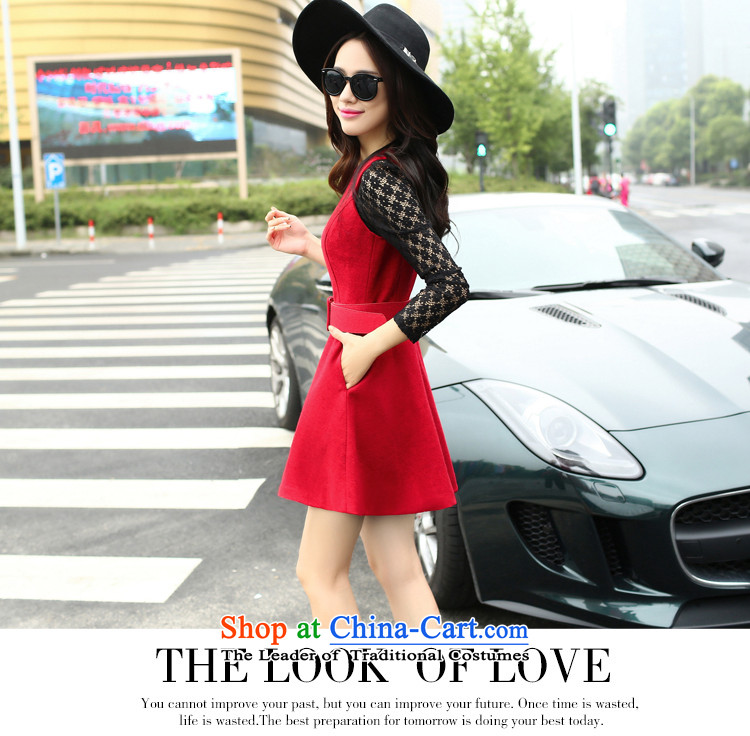 Great poem of autumn 2015 new gross female Korean jacket?? coats of gross short in long-sleeved long hair? The skirt a wool coat kit skirt RED M picture, prices, brand platters! The elections are supplied in the national character of distribution, so action, buy now enjoy more preferential! As soon as possible.