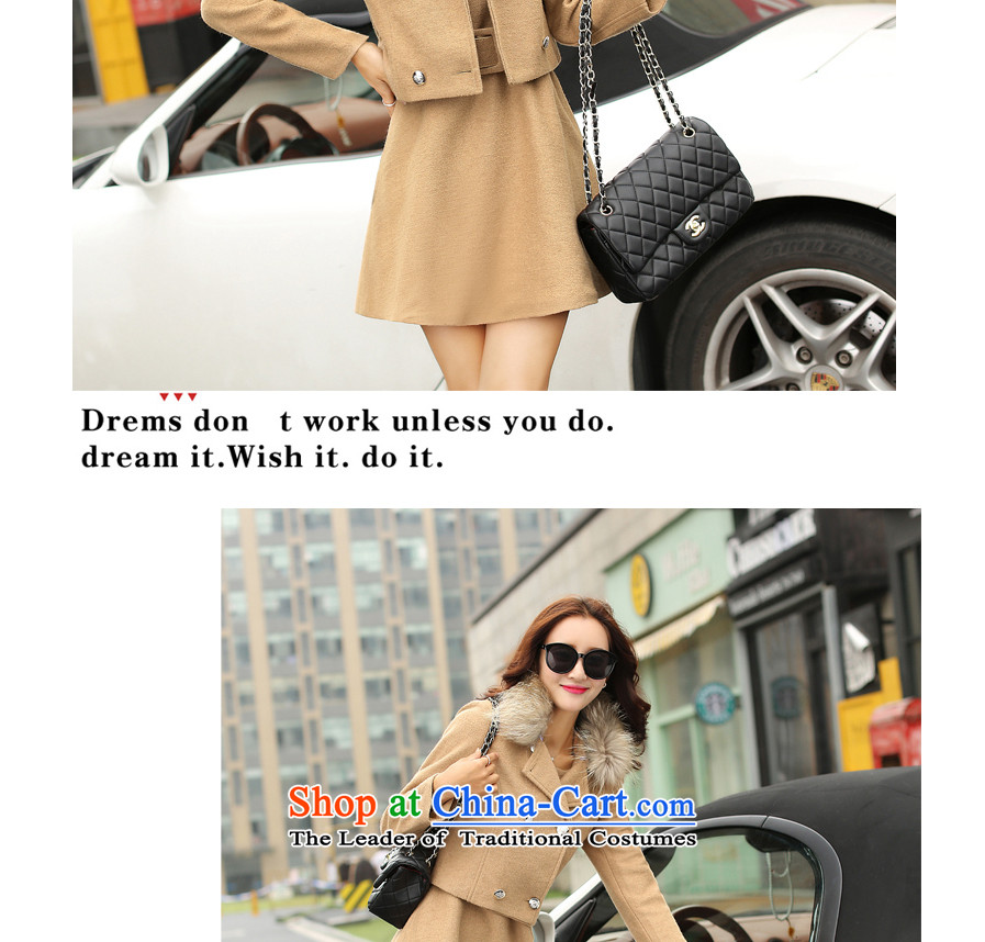 Great poem of autumn 2015 new gross female Korean jacket?? coats of gross short in long-sleeved long hair? The skirt a wool coat kit skirt RED M picture, prices, brand platters! The elections are supplied in the national character of distribution, so action, buy now enjoy more preferential! As soon as possible.