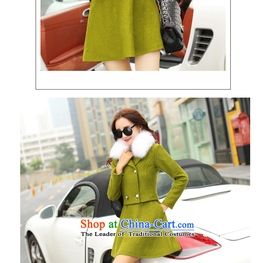 Great poem of autumn 2015 new gross female Korean jacket?? coats of gross short in long-sleeved long hair? The skirt a wool coat kit skirt RED M picture, prices, brand platters! The elections are supplied in the national character of distribution, so action, buy now enjoy more preferential! As soon as possible.