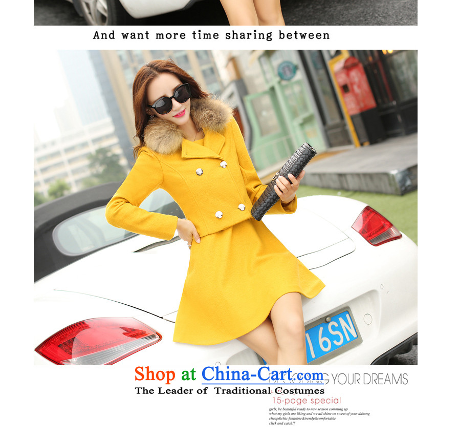 Great poem of autumn 2015 new gross female Korean jacket?? coats of gross short in long-sleeved long hair? The skirt a wool coat kit skirt RED M picture, prices, brand platters! The elections are supplied in the national character of distribution, so action, buy now enjoy more preferential! As soon as possible.