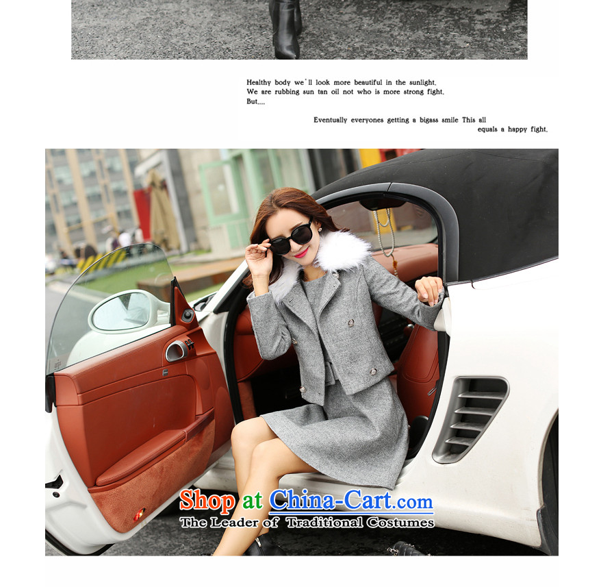 Great poem of autumn 2015 new gross female Korean jacket?? coats of gross short in long-sleeved long hair? The skirt a wool coat kit skirt RED M picture, prices, brand platters! The elections are supplied in the national character of distribution, so action, buy now enjoy more preferential! As soon as possible.