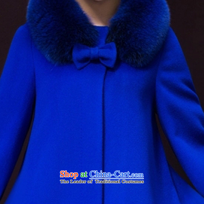 M 姂 2015 for women in new long large women's gross? 9239 female blue coat  XL, M 姂 shopping on the Internet has been pressed.