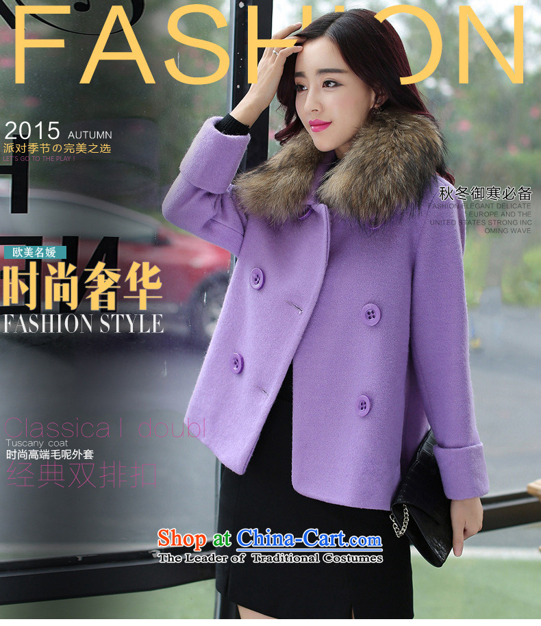 2015 winter coats coats gross? new women's stylish thin short of Sau San graphics with thick hair for long-sleeved purple plus gross collar XXL picture, prices, brand platters! The elections are supplied in the national character of distribution, so action, buy now enjoy more preferential! As soon as possible.