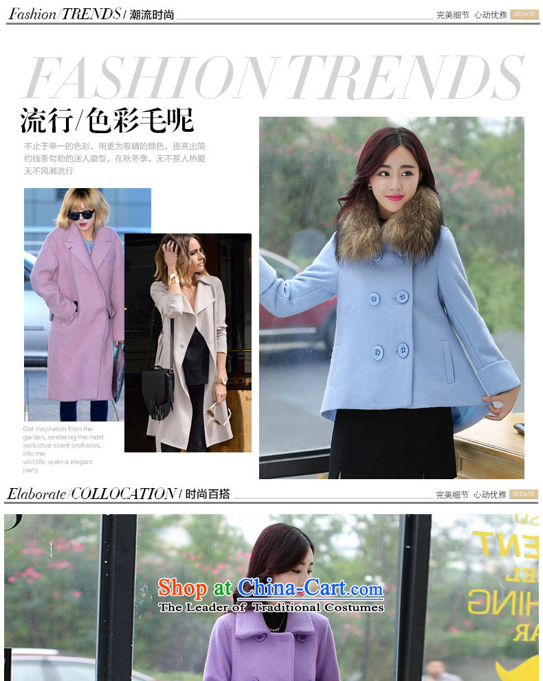 2015 winter coats coats gross? new women's stylish thin short of Sau San graphics with thick hair for long-sleeved purple plus gross collar XXL picture, prices, brand platters! The elections are supplied in the national character of distribution, so action, buy now enjoy more preferential! As soon as possible.