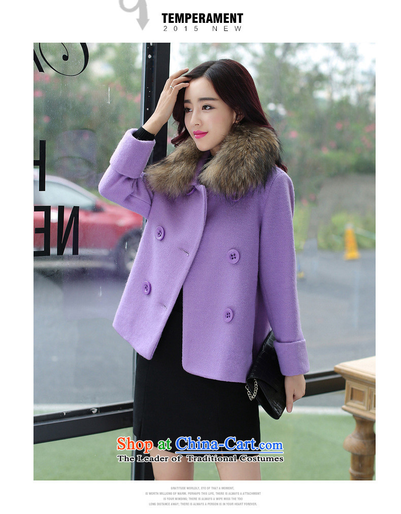 2015 winter coats coats gross? new women's stylish thin short of Sau San graphics with thick hair for long-sleeved purple plus gross collar XXL picture, prices, brand platters! The elections are supplied in the national character of distribution, so action, buy now enjoy more preferential! As soon as possible.