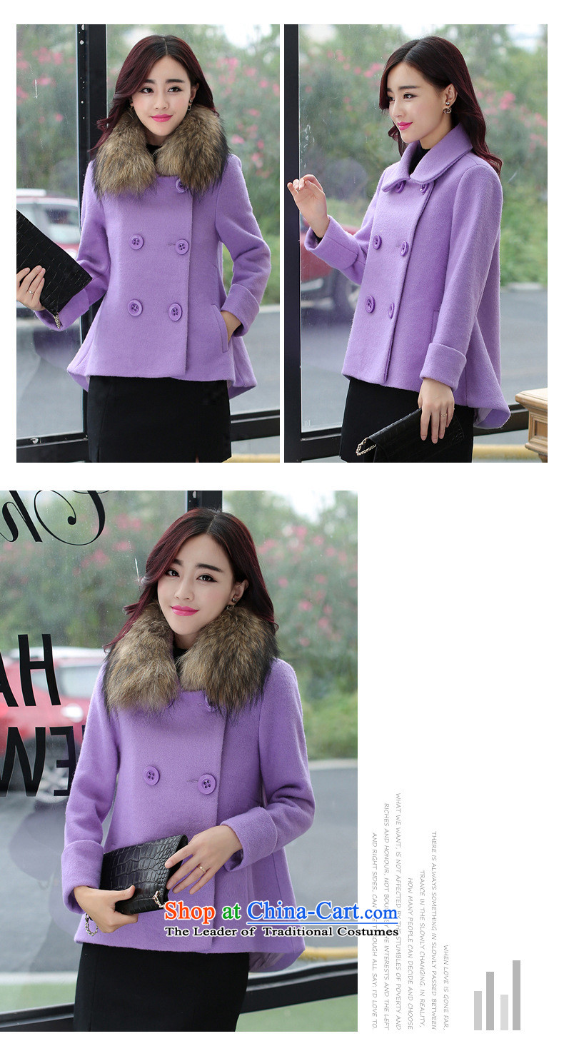 2015 winter coats coats gross? new women's stylish thin short of Sau San graphics with thick hair for long-sleeved purple plus gross collar XXL picture, prices, brand platters! The elections are supplied in the national character of distribution, so action, buy now enjoy more preferential! As soon as possible.