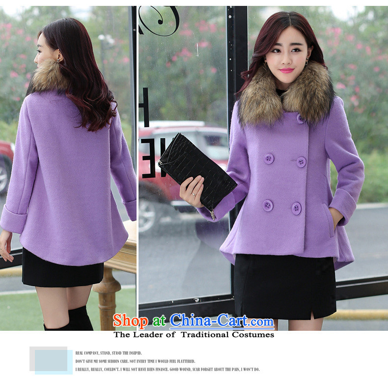 2015 winter coats coats gross? new women's stylish thin short of Sau San graphics with thick hair for long-sleeved purple plus gross collar XXL picture, prices, brand platters! The elections are supplied in the national character of distribution, so action, buy now enjoy more preferential! As soon as possible.