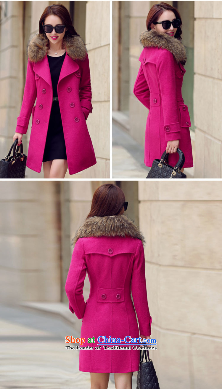 Doris Cheuk-blue 2015 autumn and winter new Korean female jacket is thick hair, long hair washable wool a wool coat won the RED M picture, prices, brand platters! The elections are supplied in the national character of distribution, so action, buy now enjoy more preferential! As soon as possible.