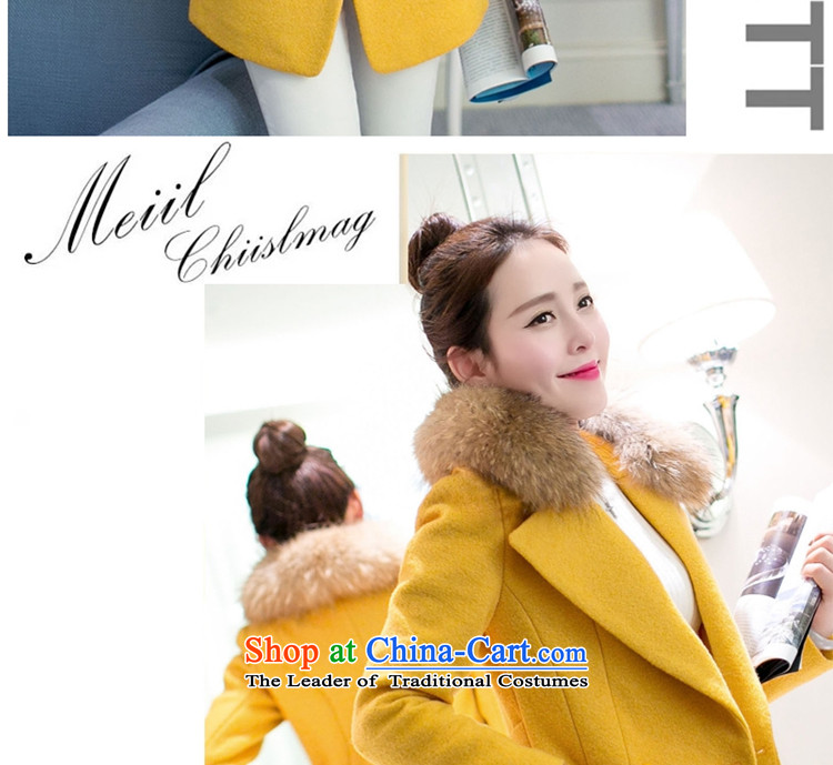 The Deere 2015 fall for the new position of the Korean version of thick and long jacket coat gross? Navy ML090 female L picture, prices, brand platters! The elections are supplied in the national character of distribution, so action, buy now enjoy more preferential! As soon as possible.