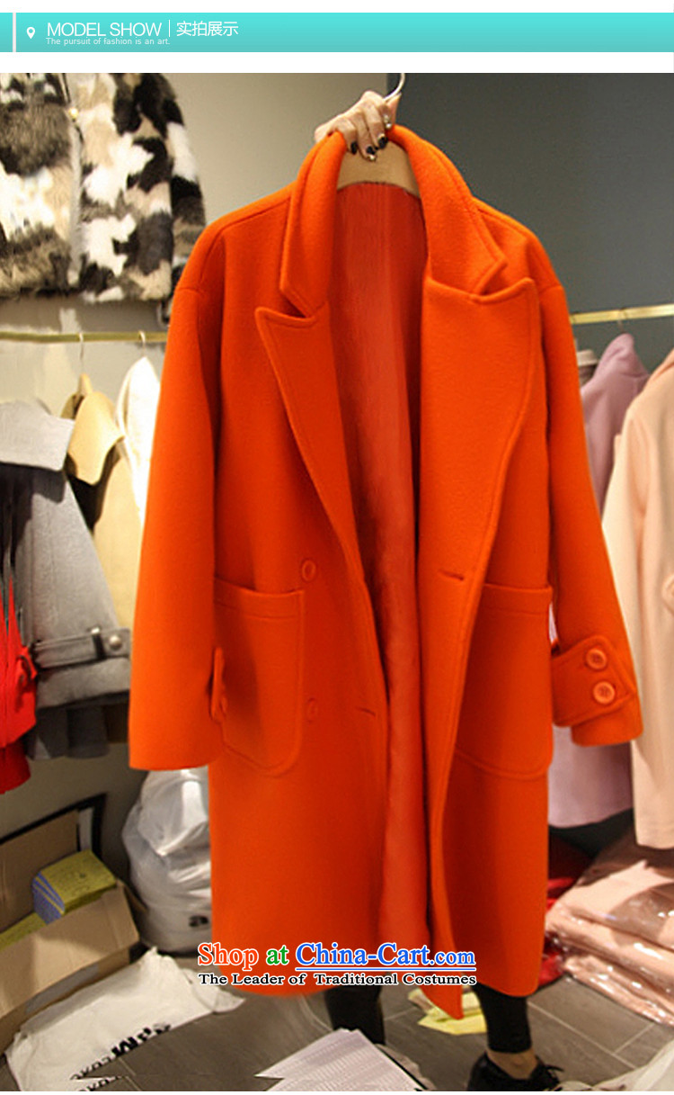Gigi Lai Young Ah 200 catties mm2015 thick autumn and winter load extra female loose video thin thick hair? Jacket coat sister orange 3XL recommended weight cost between HKD150-170 catty picture, prices, brand platters! The elections are supplied in the national character of distribution, so action, buy now enjoy more preferential! As soon as possible.