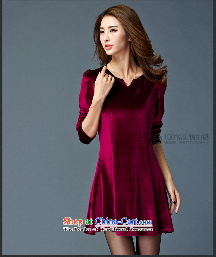 The new winter 2015 ZORMO mill gross large Ms. thickened the skirt thick mm autumn and winter, forming the velvet short skirts wine red XXL 130-145 catty picture, prices, brand platters! The elections are supplied in the national character of distribution, so action, buy now enjoy more preferential! As soon as possible.
