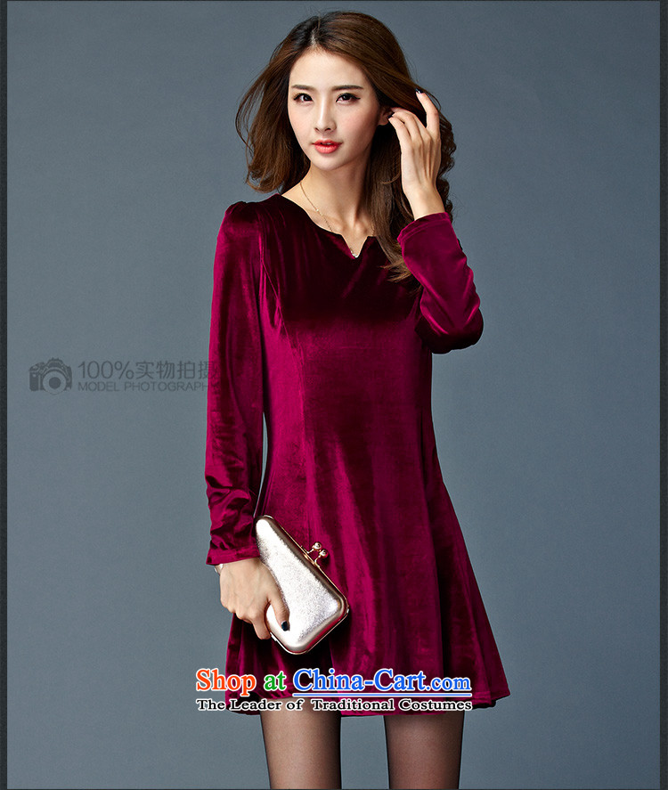 The new winter 2015 ZORMO mill gross large Ms. thickened the skirt thick mm autumn and winter, forming the velvet short skirts wine red XXL 130-145 catty picture, prices, brand platters! The elections are supplied in the national character of distribution, so action, buy now enjoy more preferential! As soon as possible.