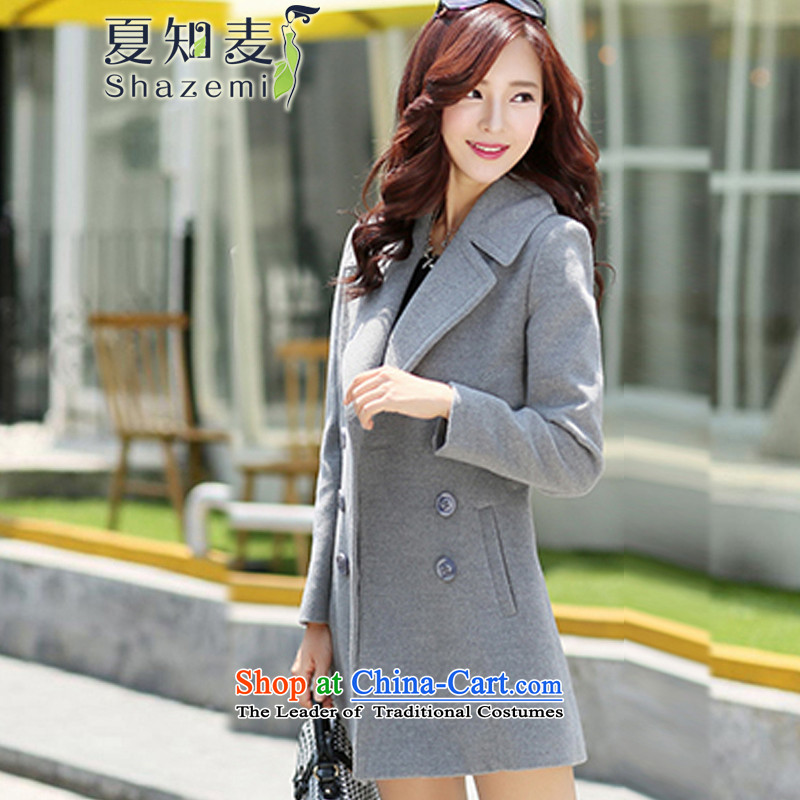 Mr Ronald know Korean girl who decorated in stylish long coats GT-6082 gross? gray XL, summer (shazemi know) , , , shopping on the Internet