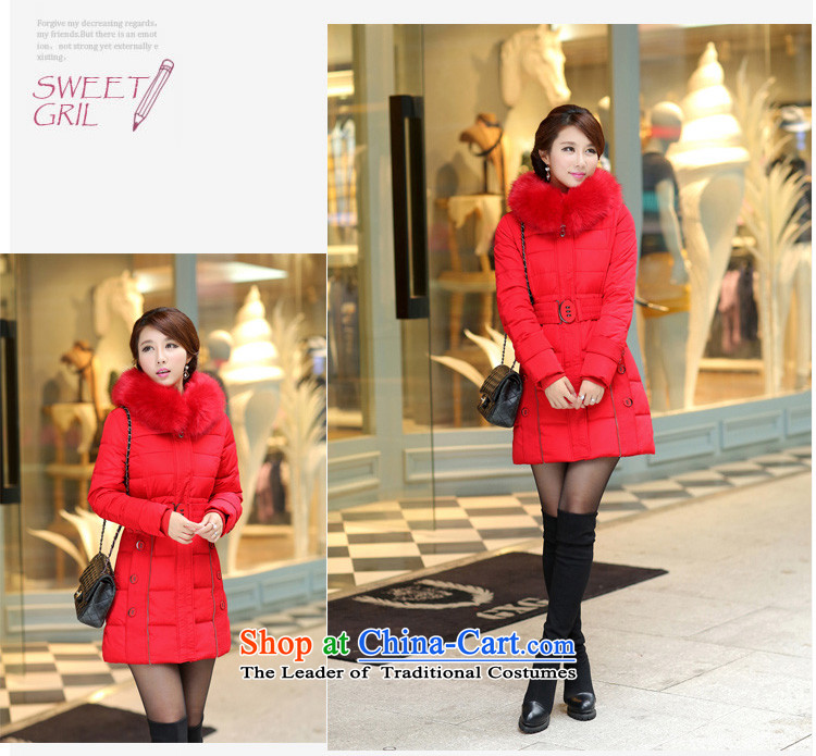 Flower to Isabelle thick mm to increase women's code in long thick with cap on the Nagymaros collar down jacket D2102 female red 6XL picture, prices, brand platters! The elections are supplied in the national character of distribution, so action, buy now enjoy more preferential! As soon as possible.