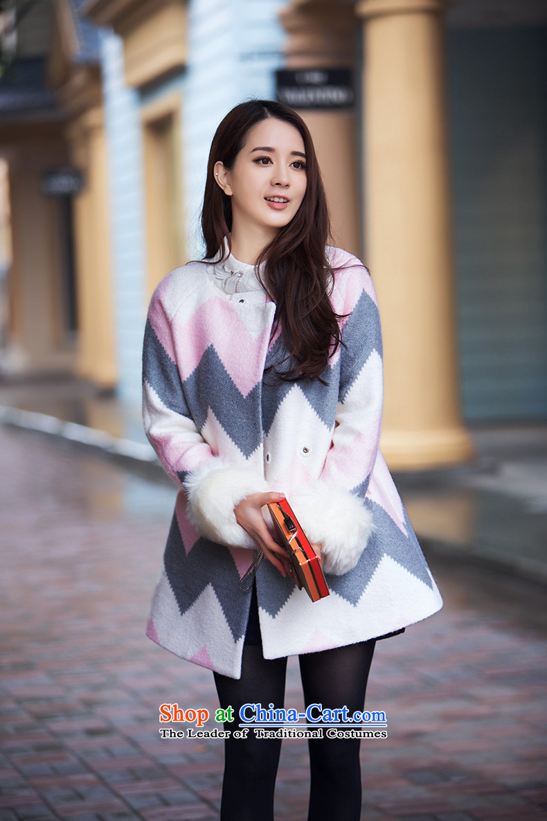 Christy Love 2015 autumn and winter new products in the Korean spelling color long gross jacket Maomao cuffs? a wool coat.China pink M is expected issued on 22 November, the price and the brand image of Platters! The elections are supplied in the national character of distribution, so action, buy now enjoy more preferential! As soon as possible.