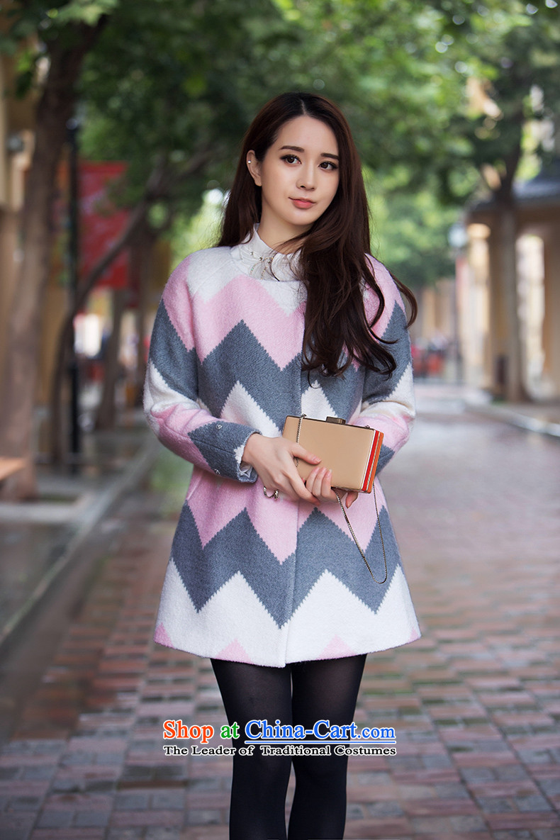 Christy Love 2015 autumn and winter new products in the Korean spelling color long gross jacket Maomao cuffs? a wool coat.China pink M is expected issued on 22 November, the price and the brand image of Platters! The elections are supplied in the national character of distribution, so action, buy now enjoy more preferential! As soon as possible.