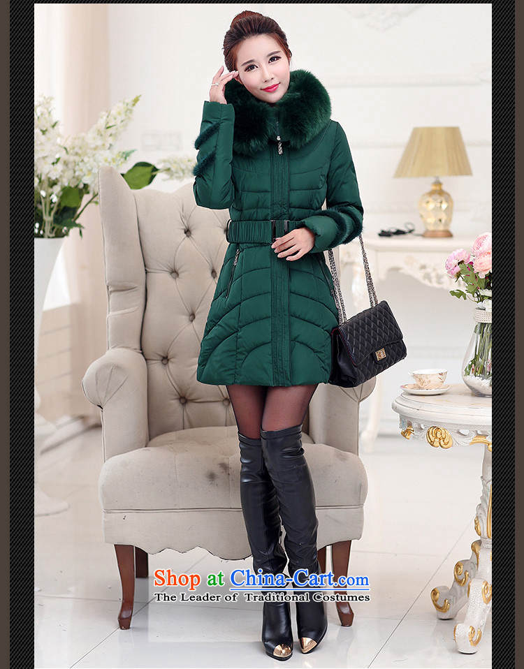 Flower to Isabelle winter new mm thick larger female Korean long in Sau San with cap on the Nagymaros collar thick down jacket D2103 female black 5XL picture, prices, brand platters! The elections are supplied in the national character of distribution, so action, buy now enjoy more preferential! As soon as possible.